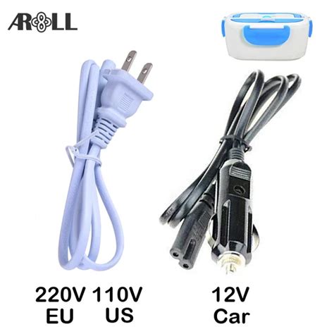 electric lunch box power cord|Power Cord for Electric Lunch Box, 12/24v for Car Use, 110v for .